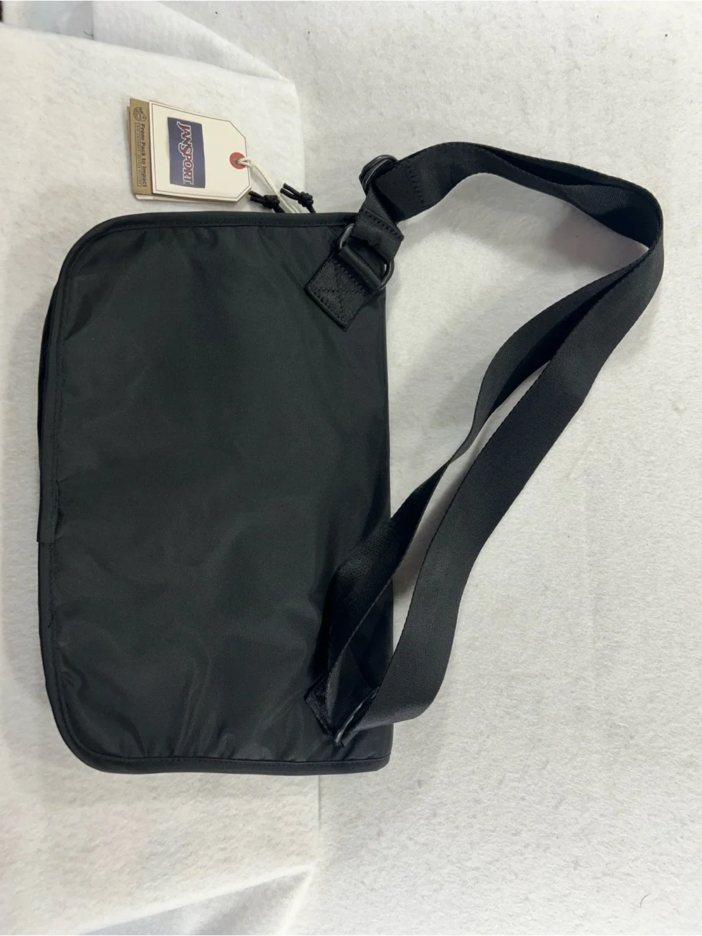 JanSport Larimer Crossbody Bag Black NWT Messenger Shoulder Bag JS0A4QV5008